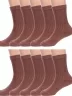 Комплект из 10 пар детских носков Альтаир, 10-М20, ШОКОЛАДНЫЕ