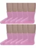 Комплект из 10 пар детских носков Альтаир, 10-С63, РОЗОВЫЕ