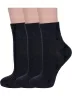 Комплект из 3 пар женских носков Альтаир, 3-С117, ЧЕРНЫЕ