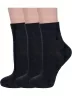 Комплект из 3 пар женских носков Альтаир, 3-С117, ЧЕРНЫЕ