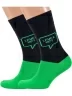 Комплект из 2 пар мужских носков MSCLUB №М45, 2-nm-513, ЧЕРНО-ЗЕЛЕНЫЕ