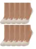Комплект из 10 пар женских подследников ХОХ БЕЖЕВЫЕ (10-SG-1301)