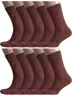 Комплект из 10 пар мужских носков Альтаир, 10-H226, ШОКОЛАД