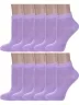 Комплект из 10 пар женских носков Альтаир, 10-А61, СИРЕНЕВЫЕ