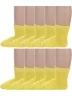 Комплект из 10 пар детских носков Альтаир, 10-М20, ЖЕЛТЫЕ