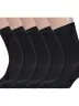 Комплект из 5 пар носков с анатомической резинкой Альтаир, 5-С198, ЧЕРНЫЕ