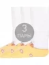 Комплект из 3 пар детских махровых носков Брестские (БЧК), 3-14С3060, рис. 819, ЖЕЛТЫЕ