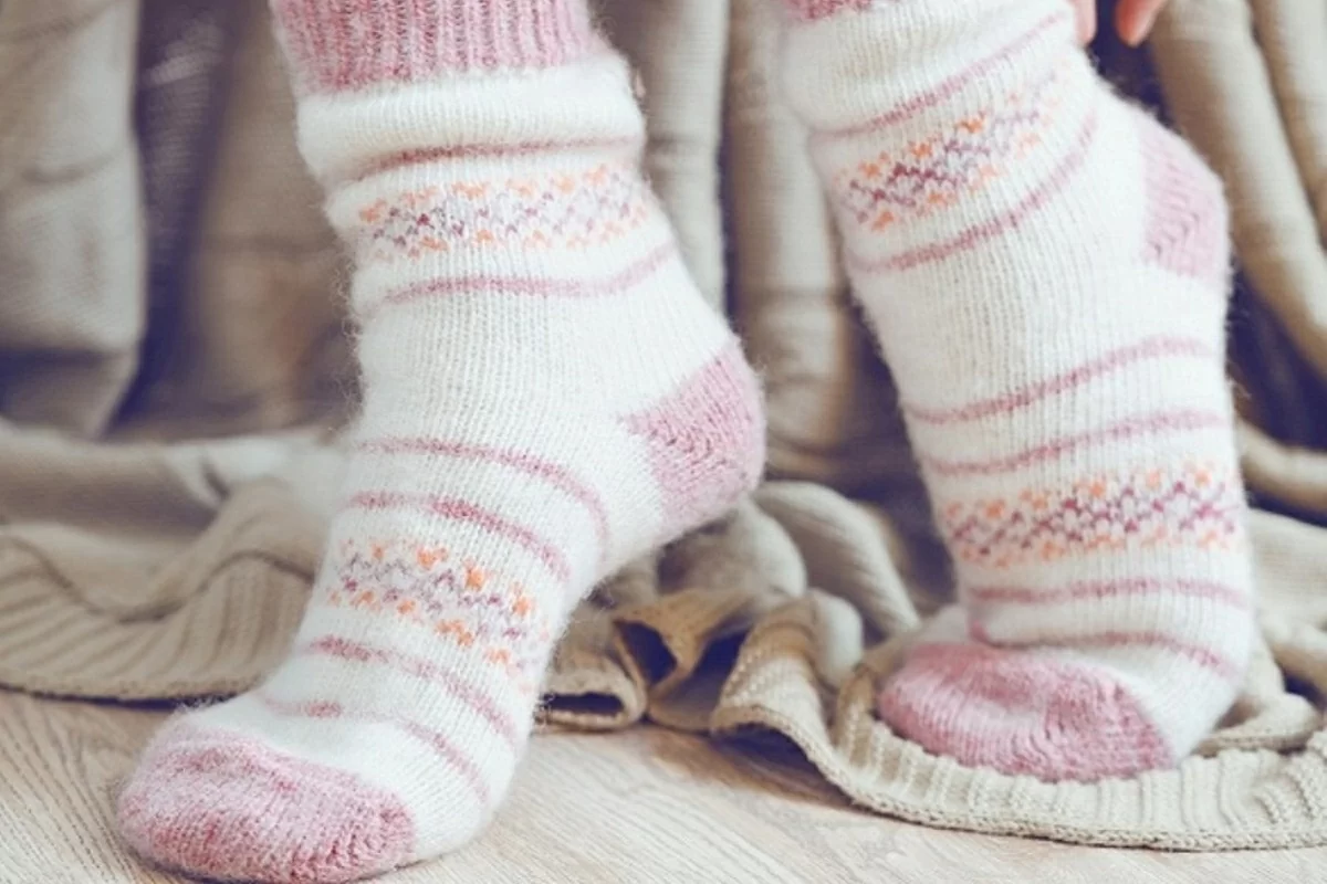 Шерстяные носки очень эффективно сохраняют тепло